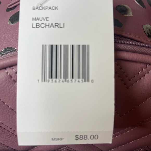 Betsey Johnson mauve with gold colored hardware, NWT - Picture 3 of 15